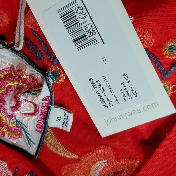 NWT Johnny Was Embroidered Averi Relaxed Tee - Picture 6 of 7